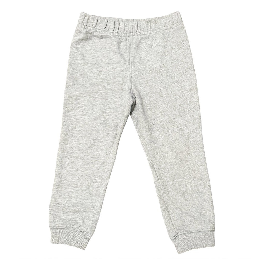 Carter's 5T Boys light gray Heathered pull on cotton joggers casual lounge pants